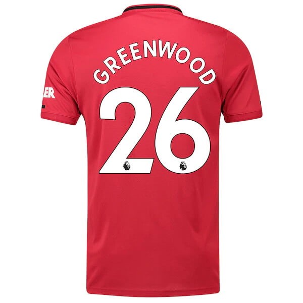 Maillot Football Manchester United NO.26 Greenwood Domicile 2019-20 Rouge